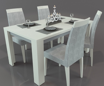 Modern Dining Table And Chairs-ID:720472837
