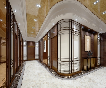 New Chinese Style Corridor Elevator Hall-ID:827947825