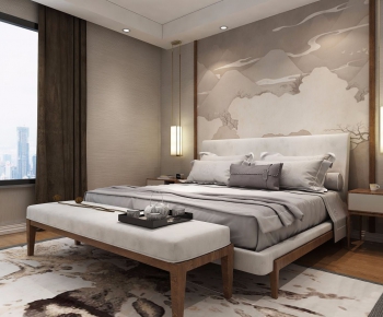New Chinese Style Bedroom-ID:126338127