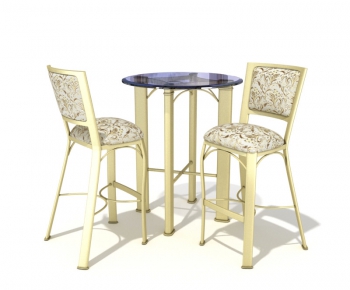 Simple European Style Bar Chair-ID:814370576