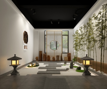 Modern New Chinese Style Courtyard/landscape-ID:987848118