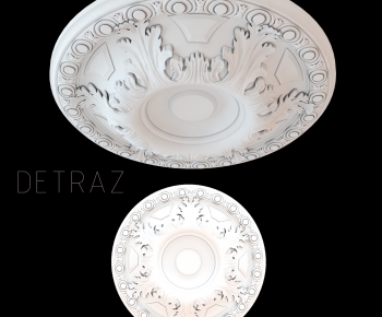 European Style Plaster Carved Top Plate-ID:175610587