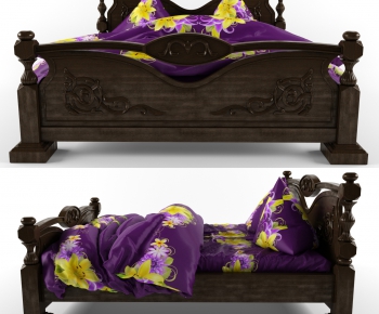 European Style Double Bed-ID:113788733