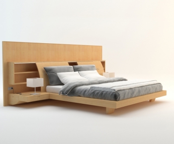 Modern Double Bed-ID:824208838