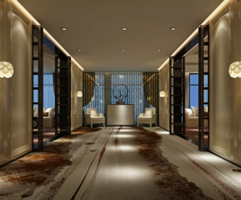 New Chinese Style Corridor Elevator Hall-ID:939697757