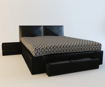 Modern Double Bed-ID:464289133