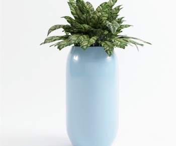 Modern Potted Green Plant-ID:466525455