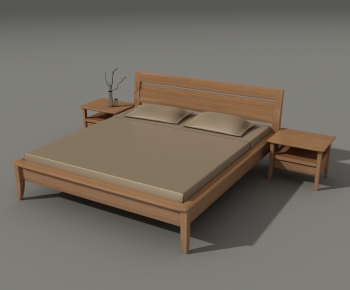 Modern Double Bed-ID:264711667