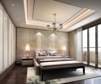New Chinese Style Bedroom-ID:998287592