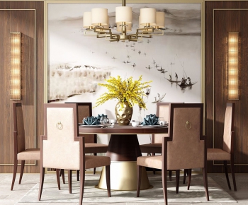 New Chinese Style Dining Table And Chairs-ID:769949747