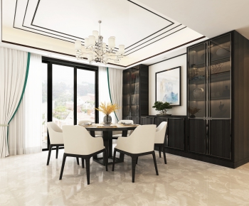 New Chinese Style Dining Room-ID:494073282