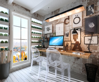 Industrial Style Study Space-ID:148568763