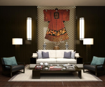 Modern New Chinese Style Sofa Combination-ID:405158423
