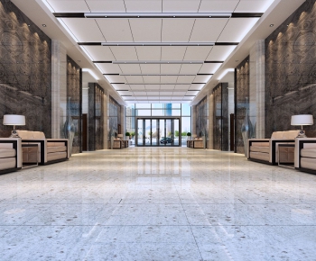 Modern New Chinese Style Lobby Hall-ID:398835124