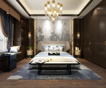 New Chinese Style Bedroom-ID:142872461