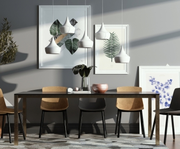 Nordic Style Dining Table And Chairs-ID:777918288