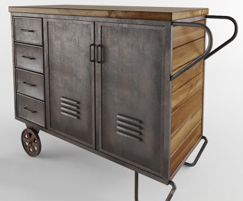 Industrial Style Side Cabinet/Entrance Cabinet-ID:349849474