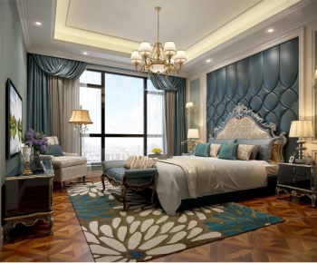 European Style New Classical Style Bedroom-ID:294891843