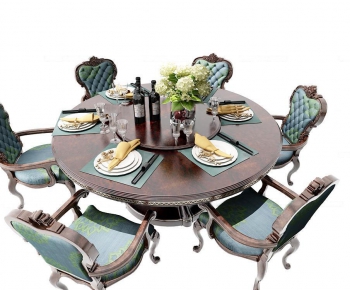 European Style Dining Table And Chairs-ID:623407358