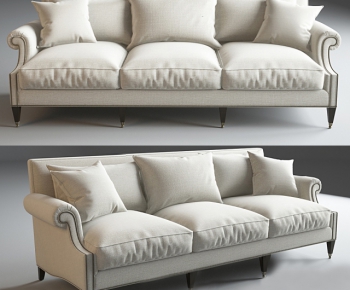 Modern American Style Three-seat Sofa-ID:668506242