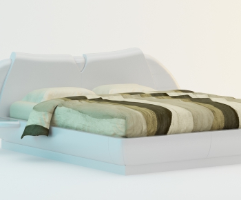 Modern Double Bed-ID:381338227