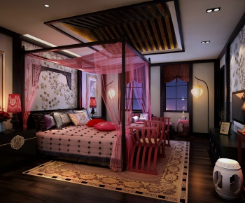 New Chinese Style Bedroom-ID:976872789