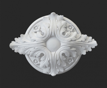 European Style Plaster Carved Top Plate-ID:640266928