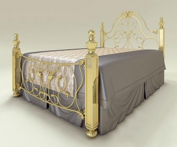 European Style Double Bed-ID:639788796
