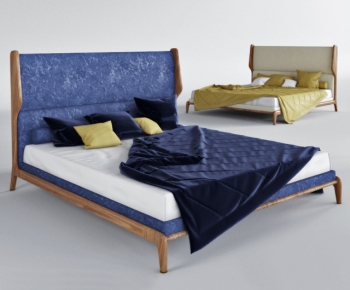 Modern Nordic Style Double Bed-ID:320291188