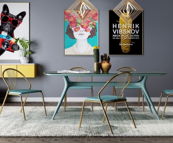 Nordic Style Dining Table And Chairs-ID:721058778