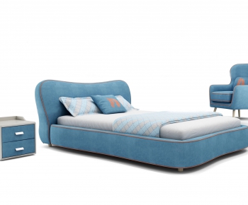 Modern Double Bed-ID:292059195