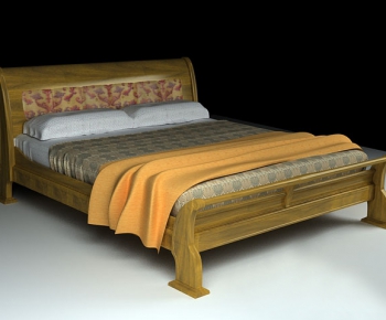 European Style Double Bed-ID:436849498