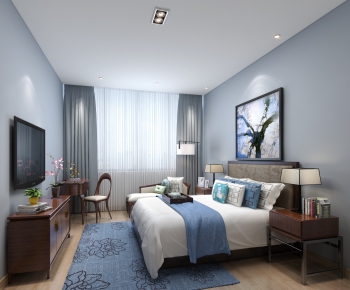 New Chinese Style Bedroom-ID:983364499