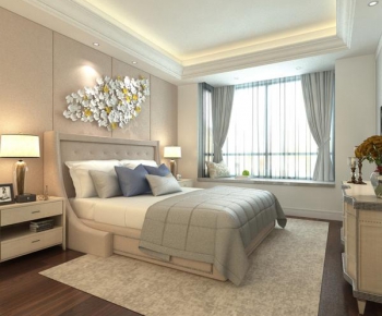 Simple European Style Bedroom-ID:935581482