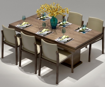 Modern Dining Table And Chairs-ID:682979551