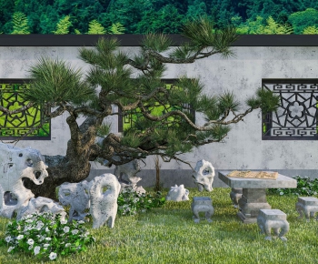 New Chinese Style Courtyard/landscape-ID:470769892
