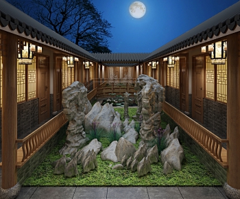 New Chinese Style Courtyard/landscape-ID:554551556