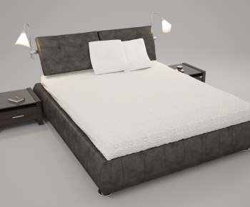 Modern Double Bed-ID:406459113