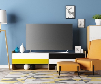 Modern Nordic Style TV Cabinet-ID:820256127
