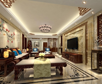 Chinese Style A Living Room-ID:826061553