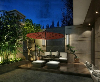 New Chinese Style Courtyard/landscape-ID:698821134