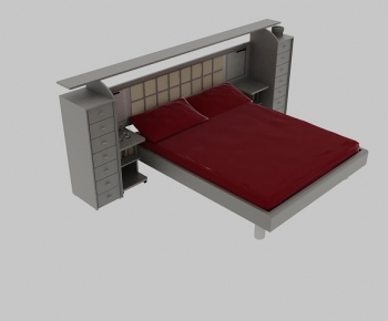 Modern Double Bed-ID:978320673