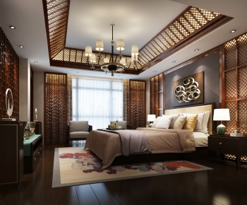 New Chinese Style Bedroom-ID:306394871