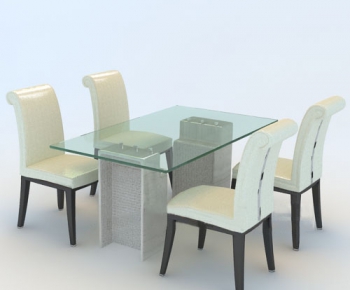 Modern Dining Table And Chairs-ID:194379428