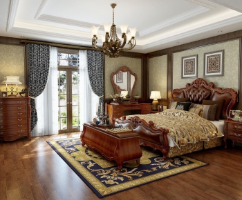 American Style European Style Bedroom-ID:819676456