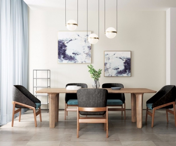 Nordic Style Dining Table And Chairs-ID:458191835