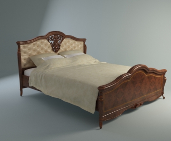 European Style Double Bed-ID:957346371