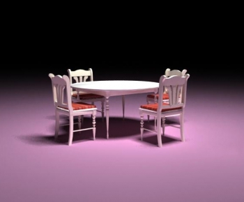 European Style Dining Table And Chairs-ID:459524321