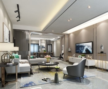 Modern Hong Kong Style A Living Room-ID:840273893
