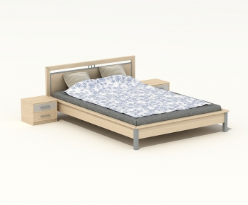 Modern Double Bed-ID:648247493